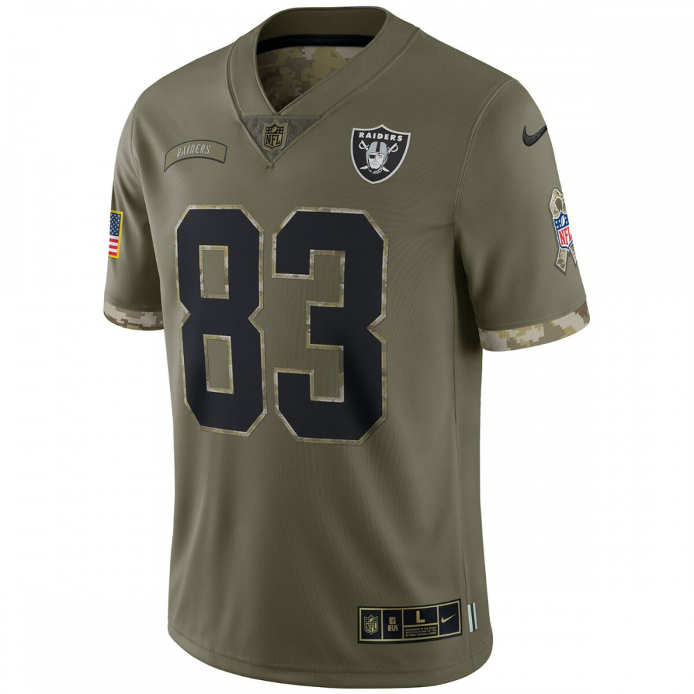 Darren Waller Las Vegas Raiders Nike 2022 Salute To Service Limited Jersey - Olive-GridironStore